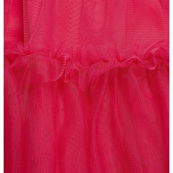 ML MONIQUE LHUILLIER  Azalea Tulle Mini Dress Size 12 Pink NEW Party Ruffle GNO - Picture 11 of 16